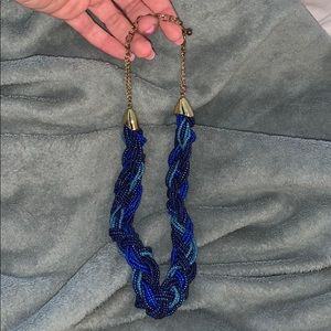 COPY - Blue Beaded Chunky Necklace